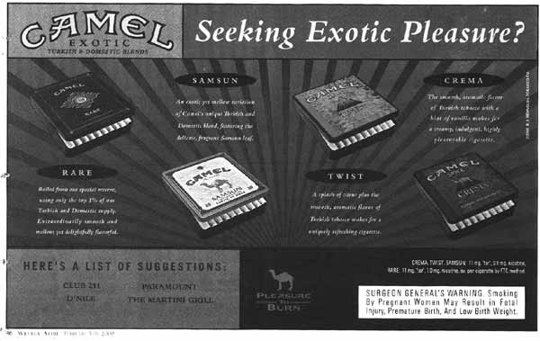 Camel Exotic ad